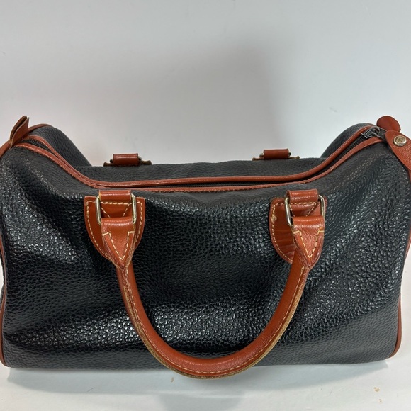 Vtg Dooney & Bourke Lot Of 2 Black/Brown All Weather Satchel Crossbody Leather - Picture 12 of 16